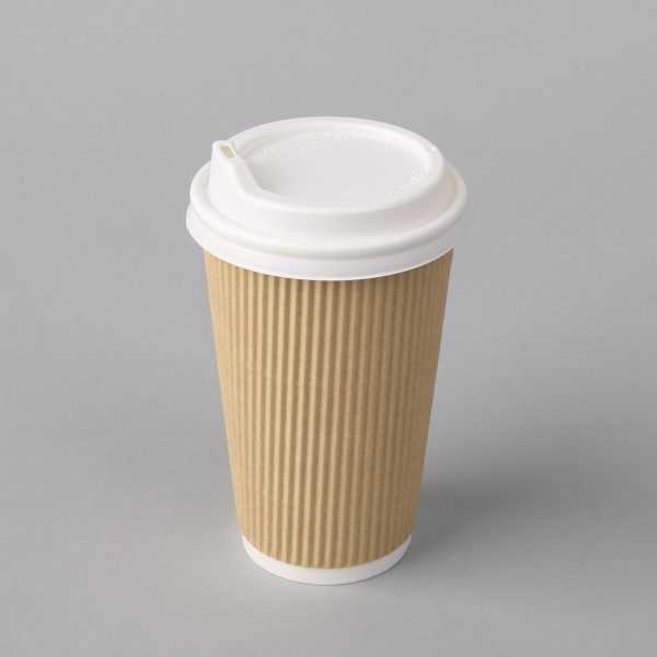 ECO KAFIJAS GLĀZE 250 ML, GOFRĒTA, (25 gab./iep.)