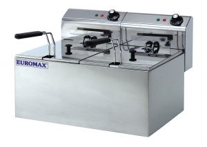 FRITIERIS 2X8 LITRI, termoregulātors līdz +300C