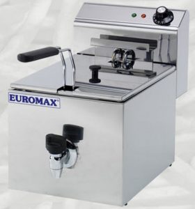 FRITIERIS 8 LITRI, termoregulātors līdz +300C, ar krānu