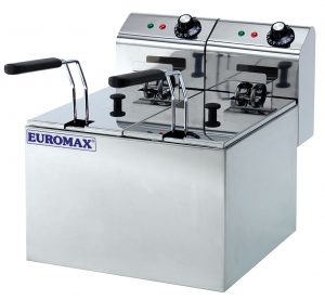 FRITIERIS 2X5 LITRI, termoregulātors līdz +300C