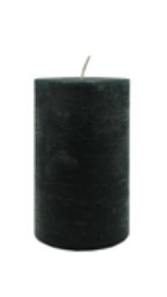 RUSTIK CILINDRSVECE, Ø7×12 CM, MELNA