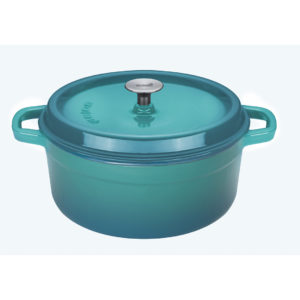 SOLA ČUGUNA EMALJĒTS KATLS, ZILS, D28 CM